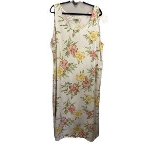 Tahiti Reef Club Tropical Long Dress Women 2X Resort Wear